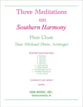 Three Meditations on Southern Harmony Flute Choir cover